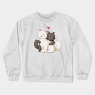 Cat hug Crewneck Sweatshirt